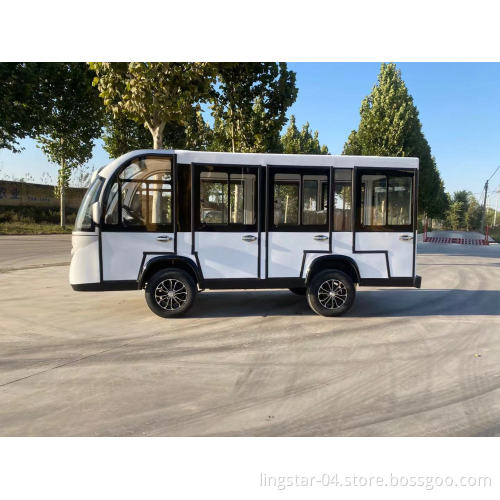 New 11Seats Closed Electric City Closed Sightseeing Car Shuttle Bus Tourist Bus Mini Bus Made In China